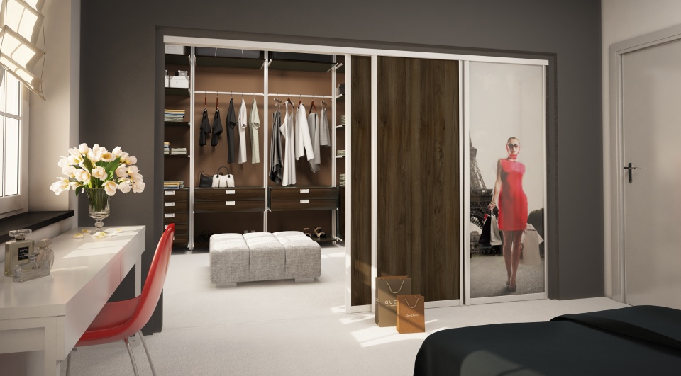 Walk in wardrobe Komandor - sliding door systems ...